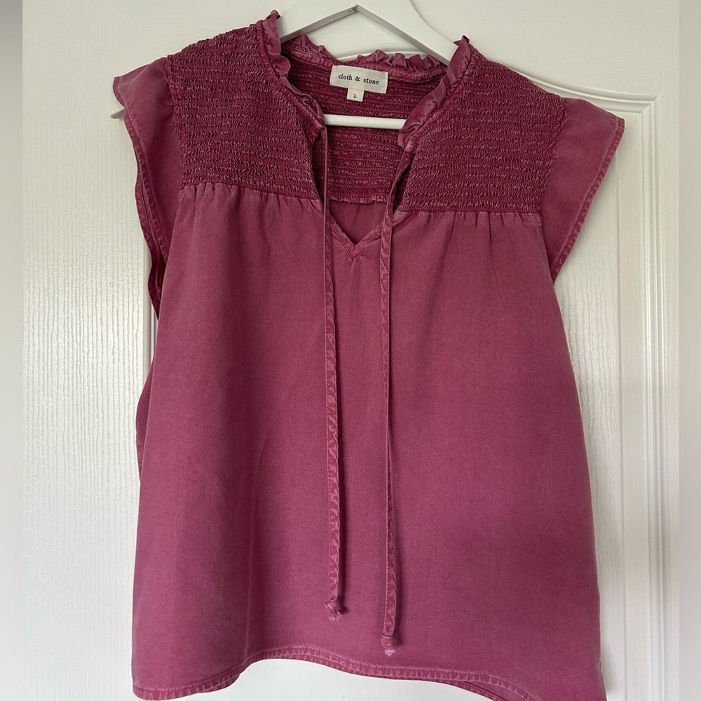 CLOTH & STONE - Vintageberry sleeveless top